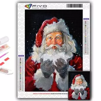 Популярная 5D Diy вышивка крестиком Рождественская елка Санта-Снеговик картина полная дрель набор для вышивки крестиком настенная наклейка домашний декор Full Round 20X30CM