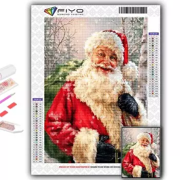 Популярная 5D Diy вышивка крестиком Рождественская елка Санта-Снеговик картина полная дрель набор для вышивки крестиком настенная наклейка домашний декор Full Round 20X30CM