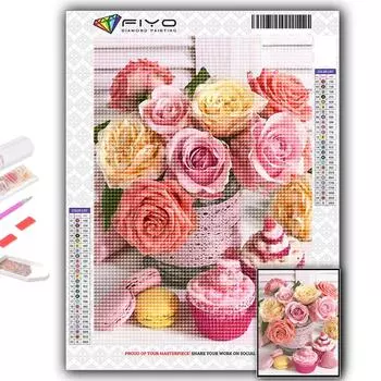 Популярная 5D Diy вышивка крестиком розовые розы картина полная дрель набор для вышивки крестом Наклейка на стену домашний декор Full Round 20X30CM