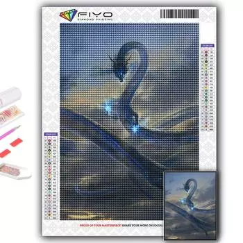 Популярная 5D Diy вышивка крестом китайский дракон живопись полная дрель набор для вышивки крестом настенная наклейка домашний декор Full Round 20X30CM