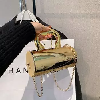 Популярная акриловая модная сумка женская новая иностранная стильная универсальная однотонная сумка-коробка свежая и элегантная сумка-мессенджер One size зелёный