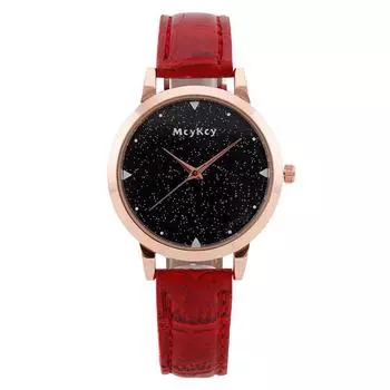 Популярная электронная коммерция простые яркие звездное небо большой циферблат поясные часы женские кварцевые часы тренд белый