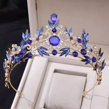 Популярная бриллиантовая повязка на голову со стразами, роскошный барочный хрустальный лист свадебный венец невесты