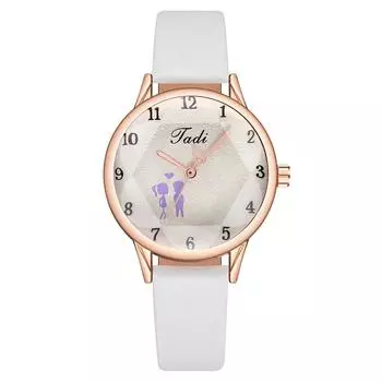 Популярная цифровая пара любит модные женские часы женские часы кварцевые часы поясные часы белый