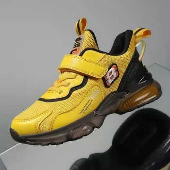 Популярная детская обувь зарубежного производства 2025 года, весенняя воздушная подушка, одноклассники, спортивная обувь для мальчиков, летающая, тканая, дышащая, одноклассники 28