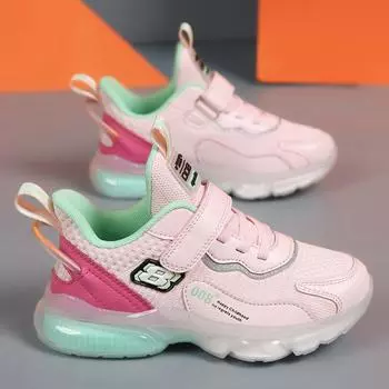 Популярная детская обувь зарубежного производства 2025 года, весенняя воздушная подушка, одноклассники, спортивная обувь для мальчиков, летающая, тканая, дышащая, одноклассники 28
