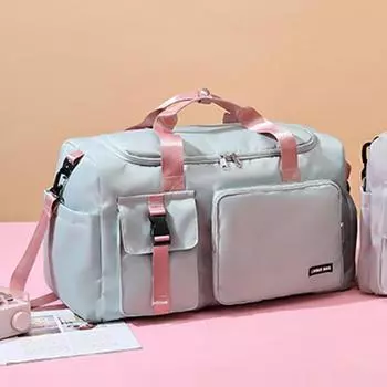 популярная дорожная сумка-дафл с отделением для обуви и карманом для мокрых вещей спортивная сумка дорожная сумка для выходного дня сумка для ночевки для женщин и мужчин чёрный