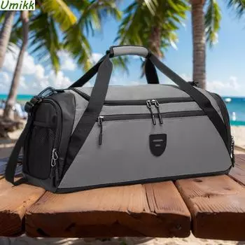 популярная дорожная сумка с отделением для обуви, сумка для ручной клади, сумка для выходного дня, сумка для ночевки для женщин и мужчин, для путешествий, тренировок, спорта чёрный