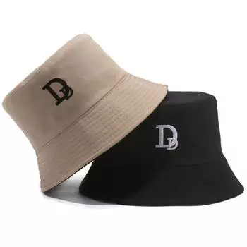 Популярная двусторонняя шляпа с узкими полями, шляпа рыбака, вышитая шляпа-тазик