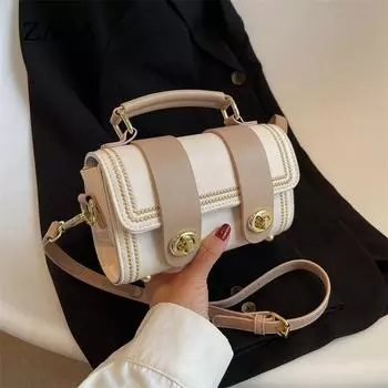 Популярная фактура иностранного цвета контрастная маленькая сумка женская новая фактура сумка модная сумка через плечо женская сумка хаки