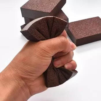 Популярная кухня Rub 1pc Новая стирка посуды Чистое масло Пятно Горшок Ржавчина Удаление губок Чистая Магия Нано Наждашка Фокальные пятна высокой плотности Коричневый Черный 1pc коричневый