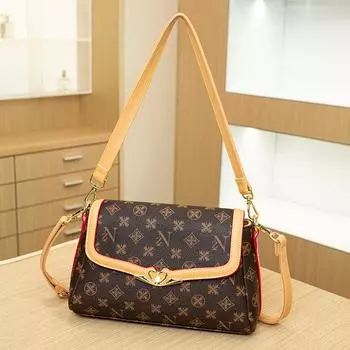 Популярная легкая роскошная фактурная сумка, модная маленькая квадратная сумка через плечо, женская сумка с принтом через плечо