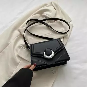 Популярная маленькая сумка кроссбоди для женщин монохромная сумка на плечо