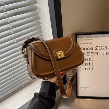 Популярная маленькая сумка на одно плечо для женщин, новинка 2022 года, универсальная модная сумка подмышки, популярная зимняя маленькая квадратная сумка через плечо