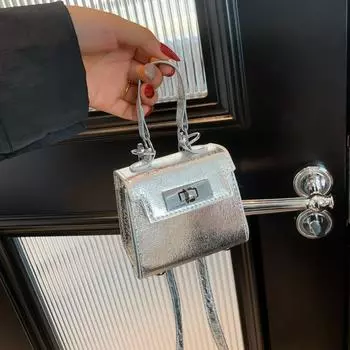 Популярная мини-сумка женская модная универсальная сумка-мессенджер в иностранном стиле красивая декоративная сумка для мелочи золотой