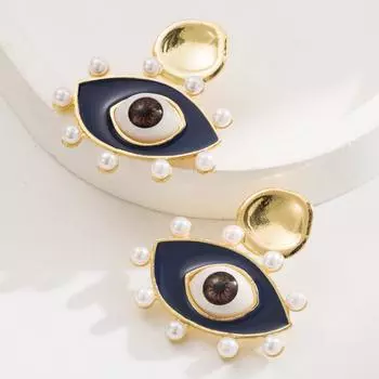 Популярная модная французская личность универсальные серьги дьявольский глаз