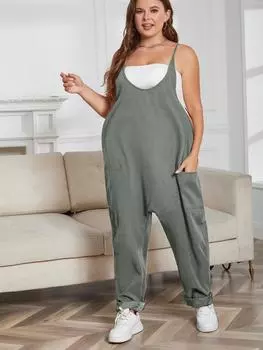 Популярная модная женская одежда для беременных, подтяжки с карманами на молнии, комбинезон для беременных, комбинезоны 1XL чёрный