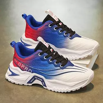 Популярная мужская обувь 2025 года, новая весенняя дышащая сетчатая спортивная обувь для мальчиков, бренд Putian Tide, кроссовки для папы на толстой подошве 39