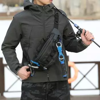 Популярная мужская походная сумка для телефона, водонепроницаемая сумка для рыболовных снастей, многофункциональная сумка для хранения на молнии, противоугонная сумка для кемпинга на открытом воздухе армия зеленый