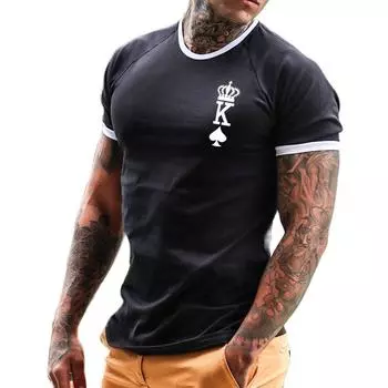 Популярная мужская уличная футболка, винтажная футболка, летняя мужская 3D-полосатая футболка с коротким рукавом, повседневная футболка, свободная одежда, футболка S