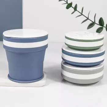 Популярная небьющаяся противоскользящая многоцветная небьющаяся портативная чашка для воды для пеших прогулок 270ml