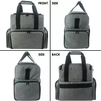 Популярная нейлоновая сумка-органайзер для лака для ногтей, съемная сумка для хранения лака для ногтей с застежкой-молнией, многофункциональные косметические аксессуары большой емкости CHINA