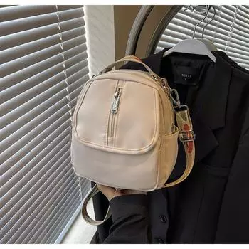 Популярная нейлоновая текстура плечевая маленькая квадратная сумка женская 2024 новая корейская версия осень повседневная универсальная сумка-мессенджер женская оранжевый