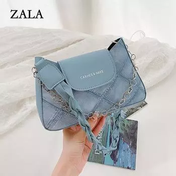 Популярная нишевая сумка женская летняя новая высококачественная текстурированная сумка-мессенджер на одно плечо сумка через подмышку синий