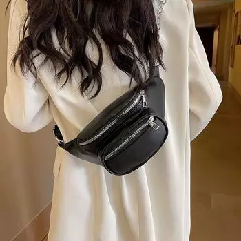 Популярная новая универсальная нагрудная сумка для женщин и мужчин, простая однотонная повседневная спортивная поясная сумка, водонепроницаемая многофункциональная сумка через плечо