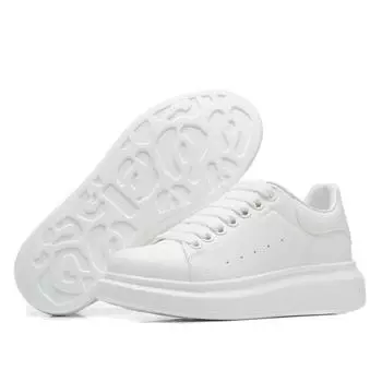 Популярная обувь белого цвета с высококачественной толстой подошвой, универсальная спортивная и прогулочная обувь, обувь для пар 36