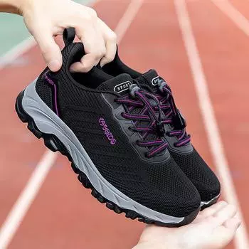 Популярная обувь для пожилых людей, весенняя и летняя, дышащая, сетчатая, мягкая подошва, для пожилых людей, спортивная обувь для родителей и мужчин. 36