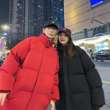 Популярная одежда для осени и зимы. Мужчины и женщины могут носить свободные куртки, повседневную и удобную однотонную одежду из хлопка и хлопковые куртки. XXXXXL белый