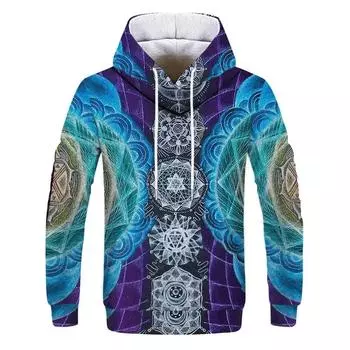 Популярная осенне-зимняя новая утолщенная и красочная веселая толстовка с капюшоном 3D флуоресцентная индивидуальная повседневная свободная толстовка с капюшоном S