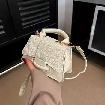 Популярная простая сумка женская летняя новая модная маленькая квадратная сумка в иностранном стиле сумка через плечо сумка-мессенджер чёрный