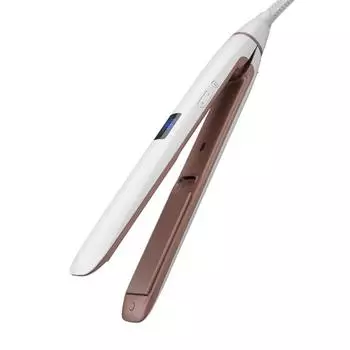 Популярная прямая заколка для волос с ЖК-дисплеем, портативная керамическая заколка для волос с подогревом, инструмент для салонной укладки us белый