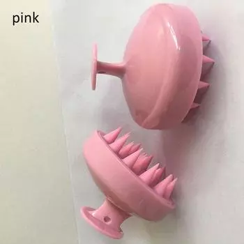 Популярная расческа для мытья волос, шампунь, массажная щетка для головы, 1 шт., силиконовая щетка для массажа головы, расческа для тела, расческа для мытья волос, щетка для душа, ванны розовый