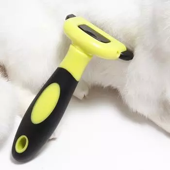 Популярная расческа и щетка для удаления шерсти домашних животных S жёлтый