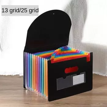 Популярная расширяющаяся папка А4, 13/25 карманов, большая вместительная папка-органайзер, офисная сумка для хранения документов, многофункциональная сумка для файлов