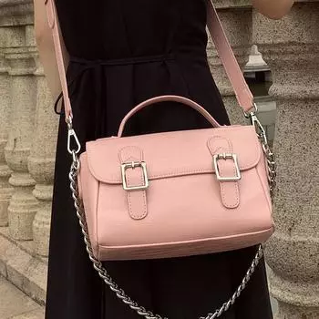 Популярная ретро-нишевая сумка-мешок, изысканная, модная, сумка-мессенджер через плечо, весенняя женская, универсальная и практичная розовый