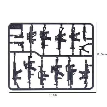 Популярная современная военная камуфляжная часть оружия снайперская штурмовая винтовка аксессуары для кукол собранный строительный блок