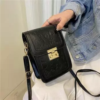 Популярная сумка этого года 2024 года, новая модная сумка, женская сумка-мессенджер высокого класса с текстурой, модная универсальная сумка для мобильного телефона, маленькая квадратная сумка белый