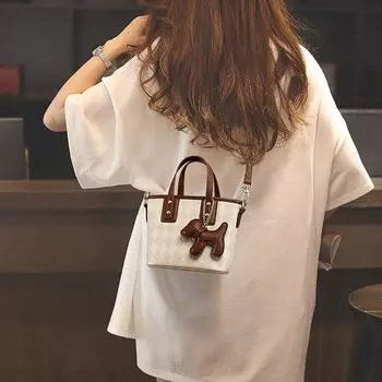 Популярная сумка через плечо для пожилых людей с высоким внешним видом и текстурой, маленькая сумка-ведро с подвеской для доставки