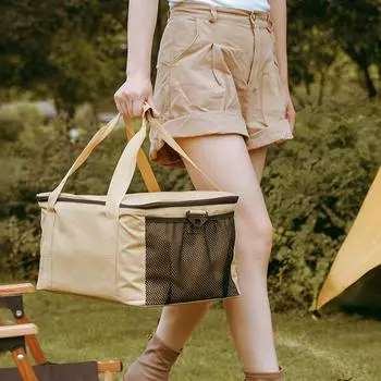 популярная сумка для хранения принадлежностей для кемпинга из ткани Оксфорд, органайзер для посуды, износостойкая, большая емкость для кемпинга на открытом воздухе и барбекю CHINA