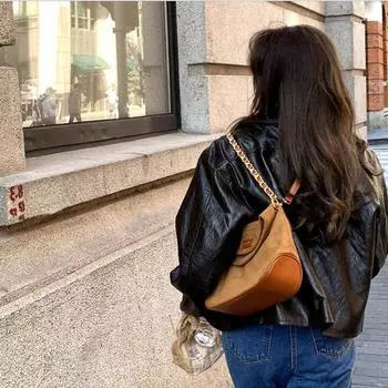 Популярная сумка матовый бархат теплая зимняя сумка через плечо нишевый дизайн цепочка текстура пригородная средневековая ретро женская сумка