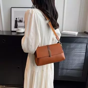 Популярная сумка на одно плечо, женская летняя новая универсальная сумка через плечо с широким ремнем, темперамент, элегантные сумки
