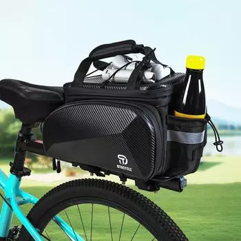 Популярная сумка на заднюю багажник для велосипеда, многофункциональная сумка для перевозки велосипеда, водонепроницаемая сумка для перевозки велосипеда на заднее сиденье, твердый корпус, расширяемые аксессуары для велоспорта CHINA