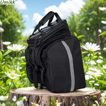 Популярная сумка на заднюю багажник для велосипеда, многофункциональная сумка для велосипеда, водонепроницаемая сумка на плечо, расширяемая большая вместимость, велосипедные аксессуары CHINA