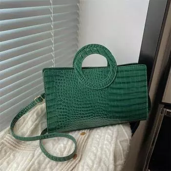 Популярная сумка-тоут этого года, зимняя новая сумка 2024 года, женская модная повседневная сумка-мессенджер, простая индивидуальная сумка через плечо чёрный