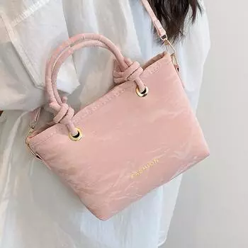 Популярная сумка-ведро Новая ретро-сумка через плечо для работы и учебы Универсальная сумка через плечо