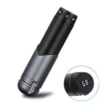 Популярная светодиодная ЖК-цифровая беспроводная интегрированная тату-ручка с аккумулятором для начинающих